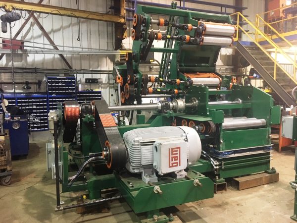 Optimized transversal gangsaw with automatic slabs remover